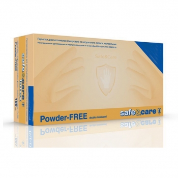 Средства защиты: Перчатки латексные SAFE & CARE (100шт)
