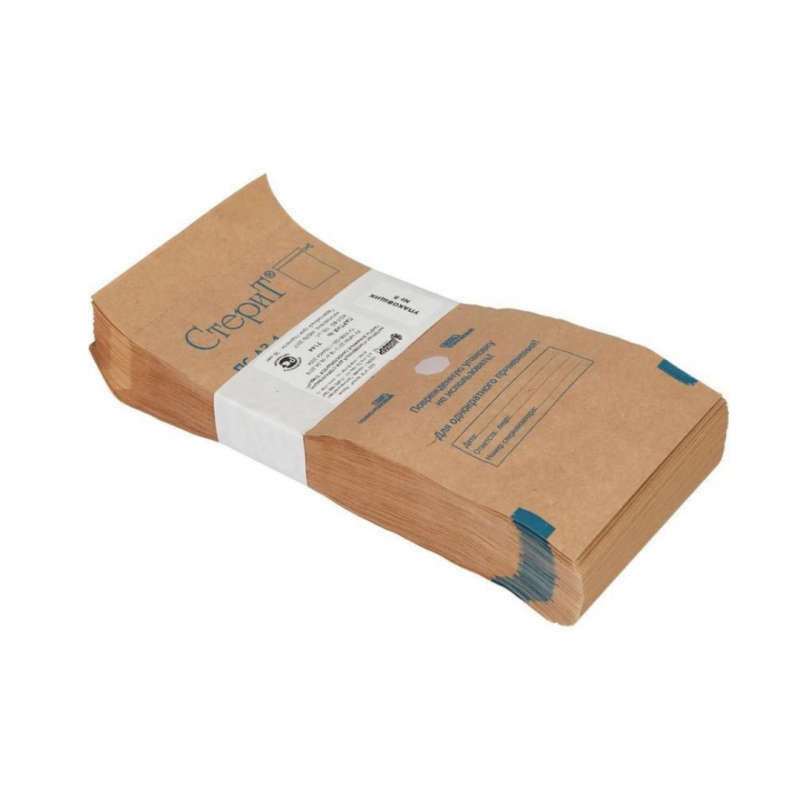 Пакеты для стерилизации из крафт-бумаги (100x200 100шт)
